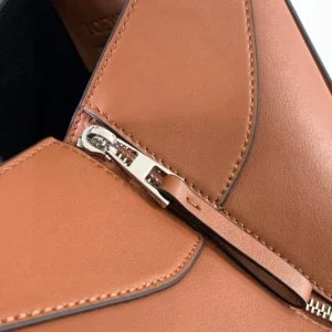 Loewe Unisex Compact Hammock Bag in in Classic Calfskin-Tan