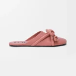 Loewe Women Flamenco Knot Mule in Lambskin-Pink L815379X98
