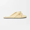 Loewe Women Flamenco Knot Mule in Lambskin-Yellow L815379X98 12 Loewe Women Flamenco Knot Mule in Lambskin-Yellow L815379X98