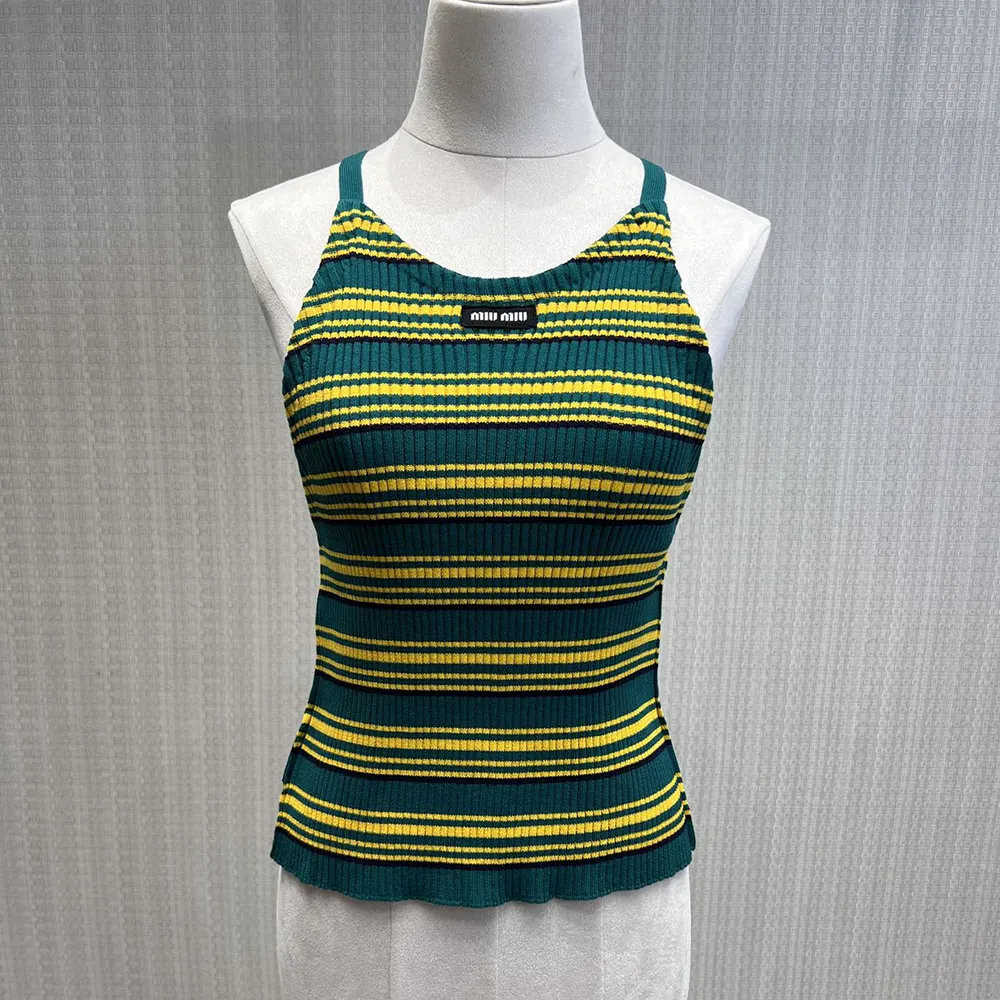 Miu Miu Women Cotton Knit Top-MMV345185JF0422