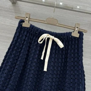 Miu Miu Women Cotton Miniskirt-Nvay MMG5881847F0008