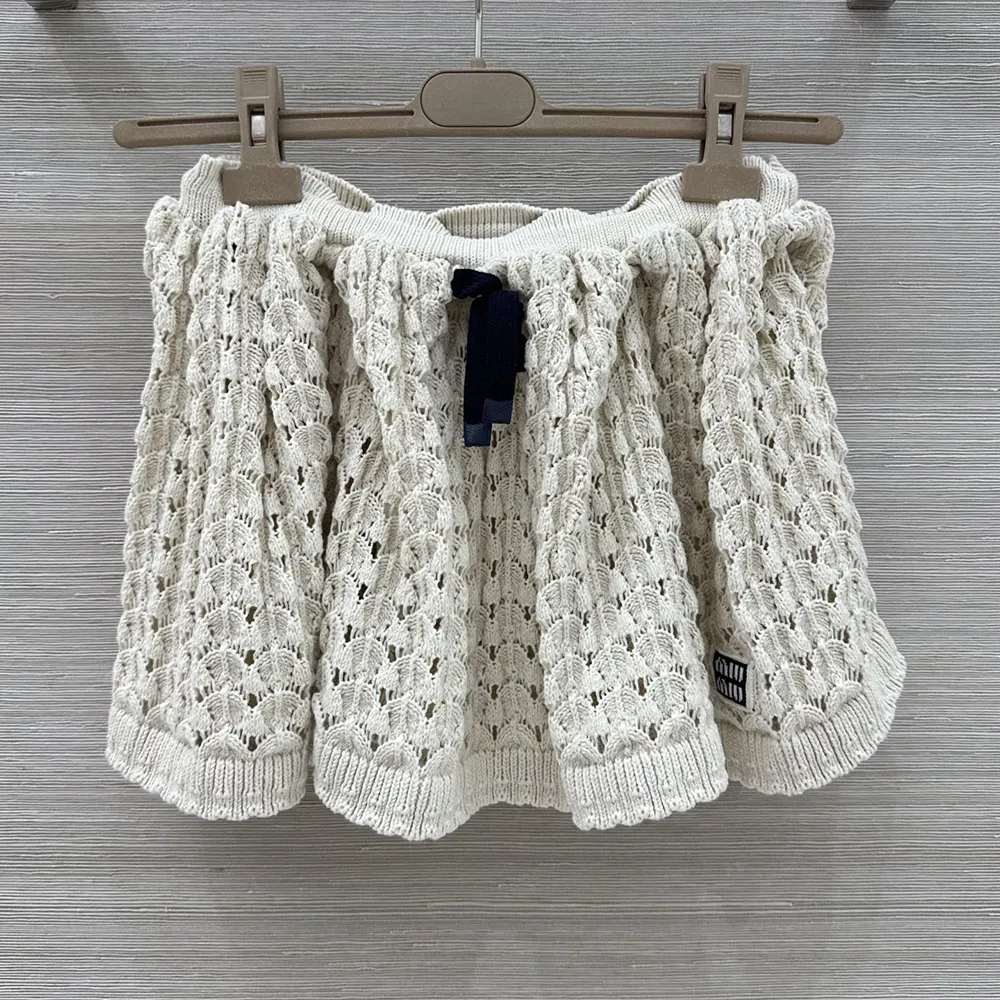 Miu Miu Women Cotton Miniskirt-White MMG5881847F0018