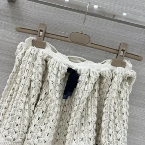 Miu Miu Women Cotton Miniskirt-White MMG5881847F0018