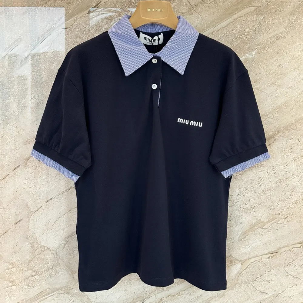 Miu Miu Women Cotton Piqué Polo Shirt-MJN5551843