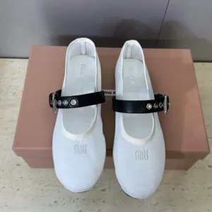 Miu Miu Women Mesh Fabric Ballerinas 5F373E099F0009