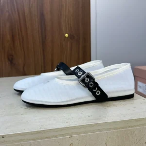 Miu Miu Women Mesh Fabric Ballerinas 5F373E099F0009