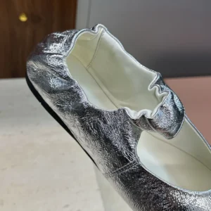 Miu Miu Women Ruches Mordoré Nappa Leather Ballerinas 5F340E