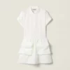 Miu Miu Women Slubbed Poplin Dress MF6142163MF0009