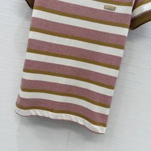 Prada Women Bayadere Stripe Jersey T-Shirt 3966219ATF05AD