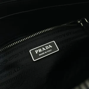 Prada Women Bonnie Medium Antiqued Leather Tote Bag-Black 1BG6282HF2