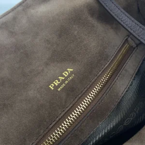 Prada Women Carry Medium Suede Tote Bag 1BG6412G6D
