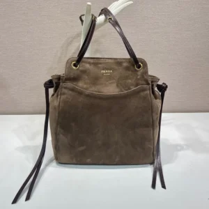 Prada Prada Women Carry Medium Suede Tote Bag 1BG6412G6D