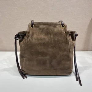 Prada Women Carry Medium Suede Tote Bag 1BG6412G6D