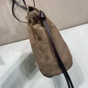 Prada Women Carry Medium Suede Tote Bag 1BG6412G6D