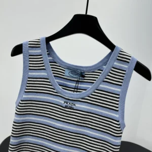Prada Women Cotton Knit Tank Top P29C0619IMF061M