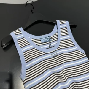 Prada Women Cotton Knit Tank Top P29C0619IMF061M