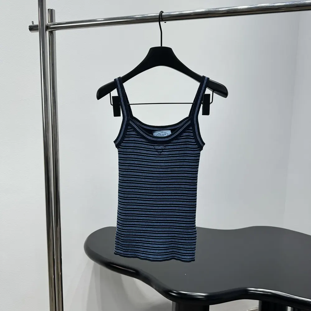 Prada Women Cotton Top-Blue P29C0719C7F0OBM