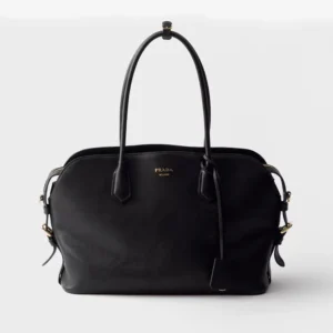 Prada Women Large Leather Tote Bag-Black 1BG6002HFQ