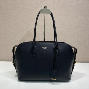 Prada Women Large Leather Tote Bag-Black 1BG6002HFQ