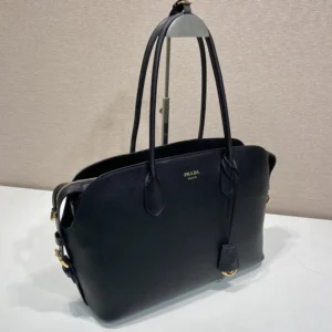 Prada Women Large Leather Tote Bag-Black 1BG6002HFQ