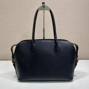 Prada Women Large Leather Tote Bag-Black 1BG6002HFQ