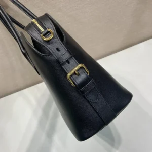 Prada Women Large Leather Tote Bag-Black 1BG6002HFQ
