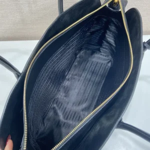 Prada Women Large Leather Tote Bag-Black 1BG6002HFQ