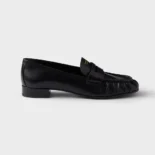 Prada Women Leather Loafers-Black 1D175O007F0002