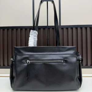 Prada Women Route Large Leather Tote Bag-Black 1BG644