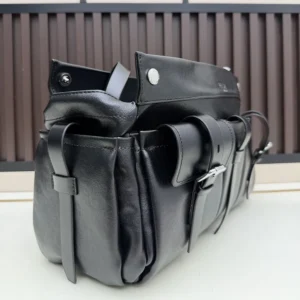 Prada Women Route Large Leather Tote Bag-Black 1BG644