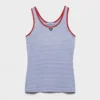 Prada Women Striped Cotton Jersey Tank Top 9659186HF0X36