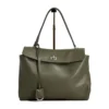 Balenciaga Women Rodeo Handbag Large In Black Smooth Calfskin, Aged-Silver Hardware