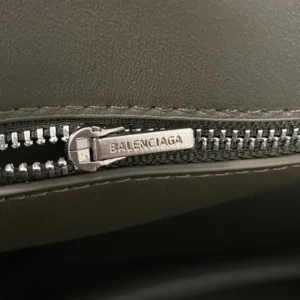 Balenciaga Women Rodeo Handbag Large In Black Smooth Calfskin Aged-Silver Hardware