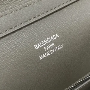Balenciaga Women Rodeo Handbag Large In Black Smooth Calfskin Aged-Silver Hardware