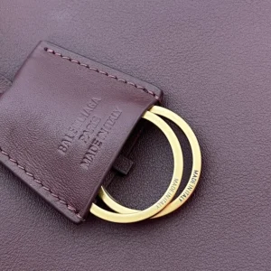 Balenciaga Women Rodeo Handbag Large In Dark Burgundy Smooth Calfskin Aged-Gold Hardware