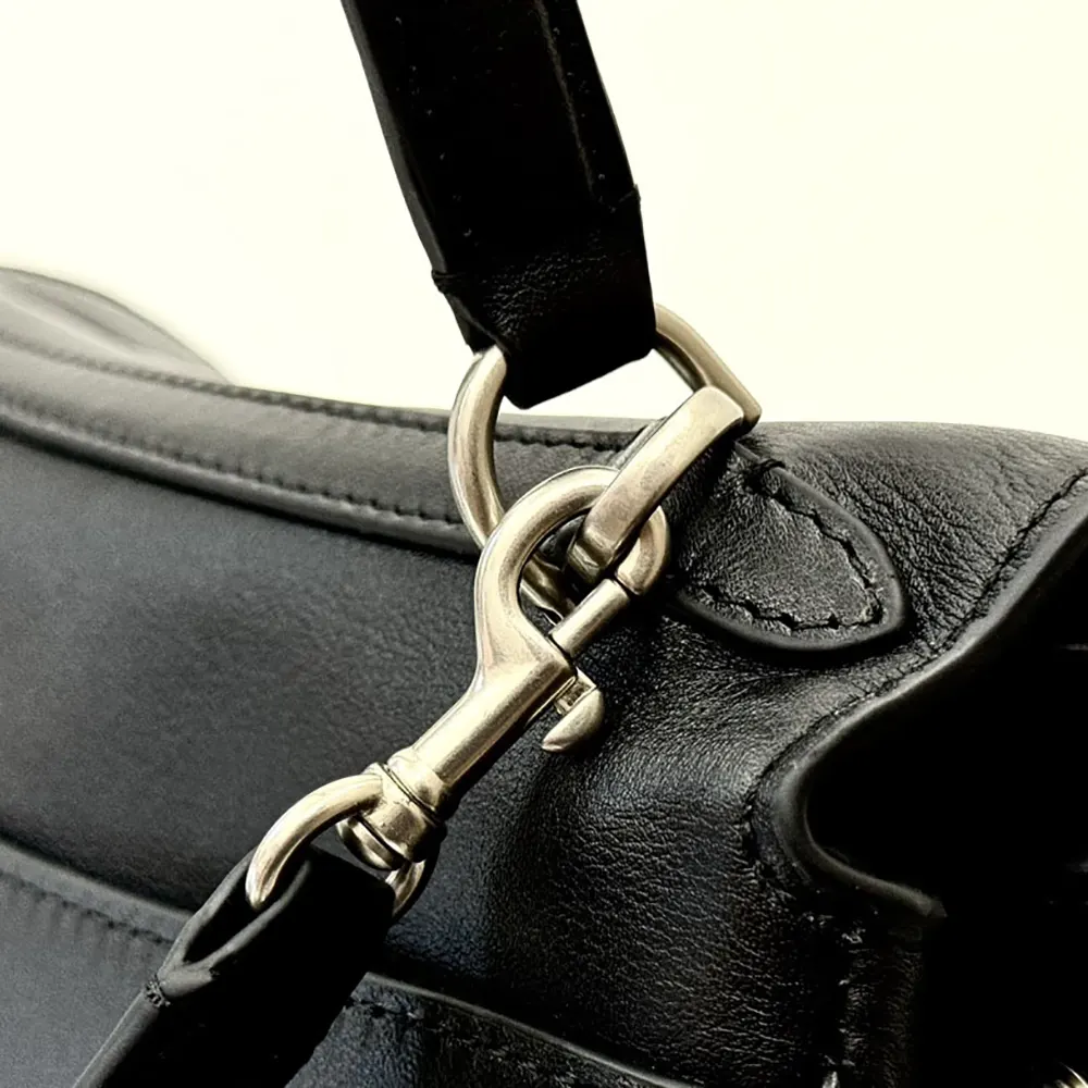 Balenciaga Women Rodeo Handbag Small In Black Smooth Calfskin Aged-Silver Hardware 9 Balenciaga Women Rodeo Handbag Small In Black Smooth Calfskin Aged-Silver Hardware