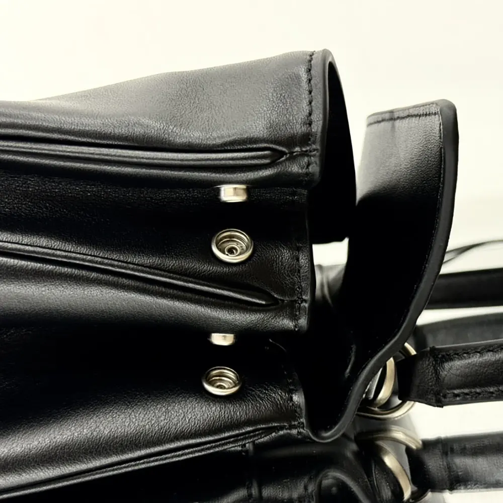Balenciaga Women Rodeo Handbag Small In Black Smooth Calfskin Aged-Silver Hardware 8 Balenciaga Women Rodeo Handbag Small In Black Smooth Calfskin Aged-Silver Hardware