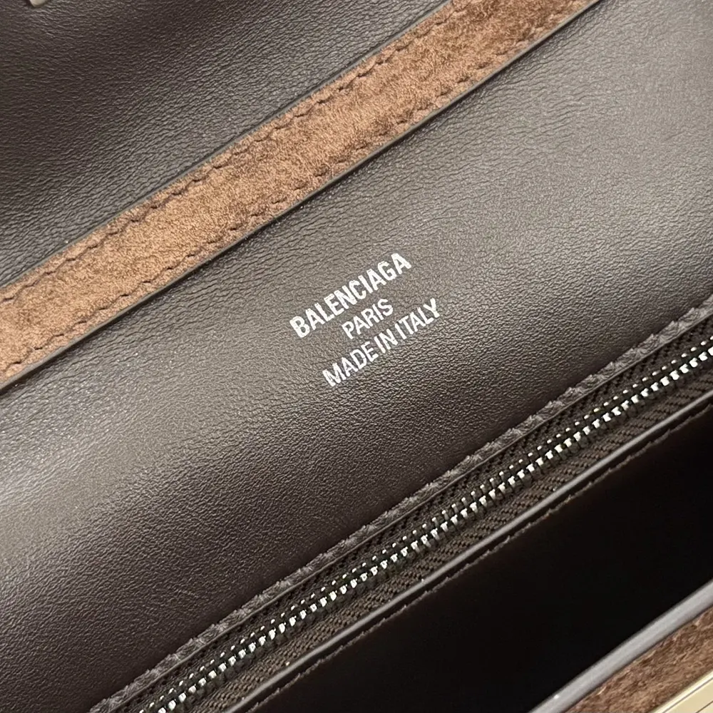 Balenciaga Women Rodeo Handbag Small In Light Espresso Waxed Suede Calfskin and Smooth Calfskin 10 Balenciaga Women Rodeo Handbag Small In Light Espresso Waxed Suede Calfskin and Smooth Calfskin