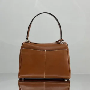 Balenciaga Women Rodeo Handbag Small in Tan Cowboy Vegetable Tanned Lambskin Aged-silver Hardware