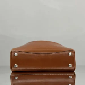 Balenciaga Women Rodeo Handbag Small in Tan Cowboy Vegetable Tanned Lambskin Aged-silver Hardware