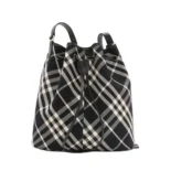 Burberry Women Medium Check Drawstring Pouch