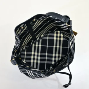 Burberry Women Medium Check Drawstring Pouch