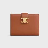 Celine Women Medium Strap Wallet Nino in Supple Grained Calfskin