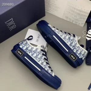 Dior Unisex B23 League Low-Top Sneaker Blue Dior Oblique Canvas