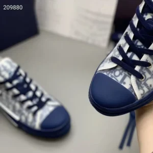 Dior Unisex B23 League Low-Top Sneaker Blue Dior Oblique Canvas