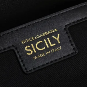 Dolce Gabbana D&G Women Elongated Sicily Handbag-Black BB7652A