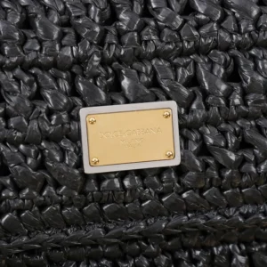 Dolce Gabbana D&G Women Elongated Sicily Handbag-Black BB7652A