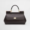 Dolce Gabbana D&G Women Medium Sicily Handbag in Dauphine Ccalfskin-Purple 12 Dolce Gabbana D&G Women Medium Sicily Handbag in Dauphine Ccalfskin-Purple