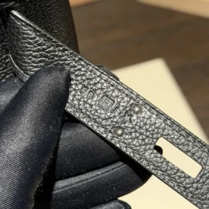 Hermes Unisex Togo So Kelly 22 Palladium Hardware-Black