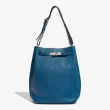 Hermes Unisex Togo So Kelly 22 Palladium Hardware-Blue